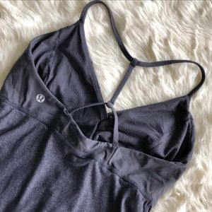 Rare Lululemon grey pranayama racerback tanktop